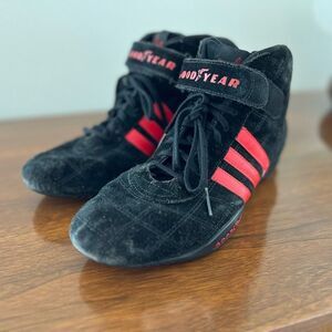 Vintage Adidas Monaco Goodyear High Top Sneakers